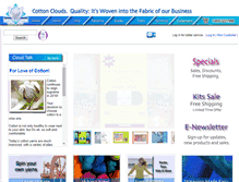Tablet Screenshot of cottonclouds.com